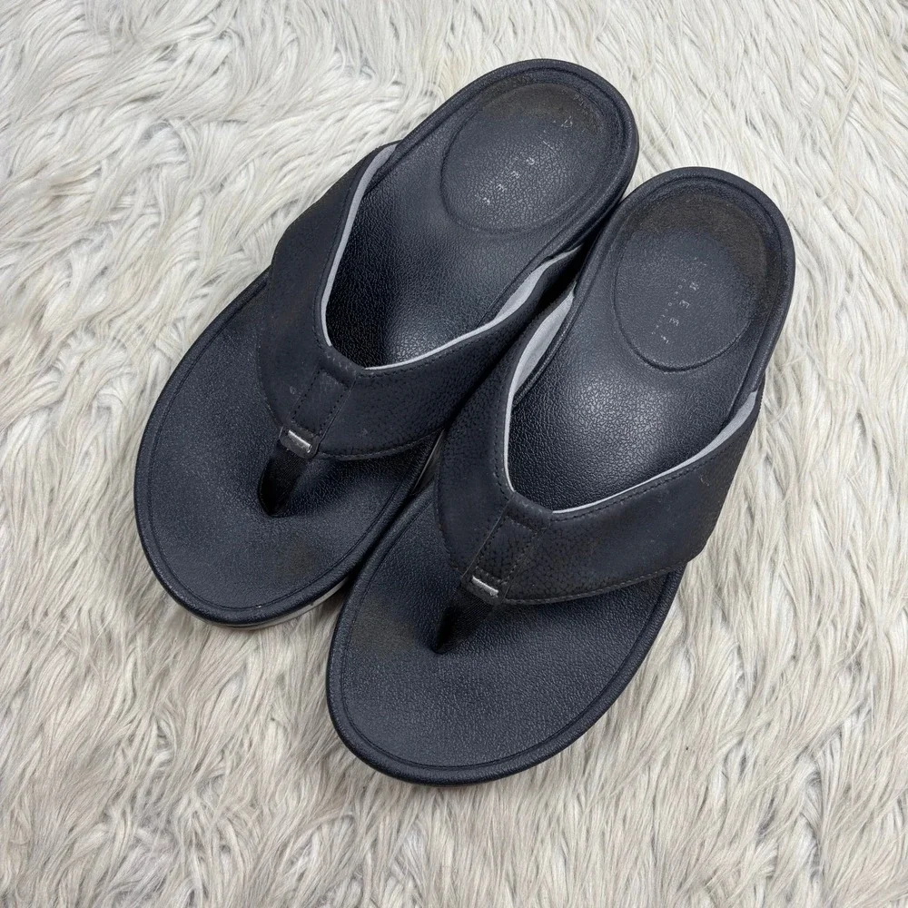 REEF Men's 12 Black Memory Foam Flip Flop Sandals Beach Resort Summer Classic